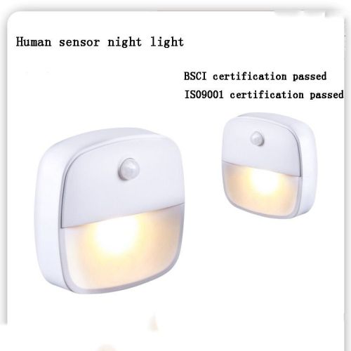 LED Night Light EU Plug In Smart Motion Sensor Light 220V Wall Lamp for Home Aisle WC Hallway Stair Kitchen Bedroom Night Lamp